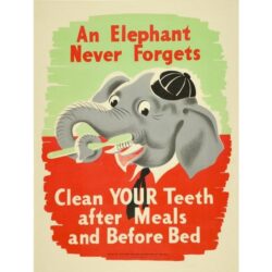 affiche vintage dentaire