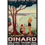 affiche vintage dinard