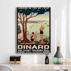 affiche vintage dinard