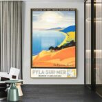 affiche vintage dune du pyla