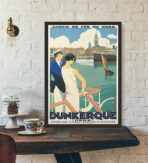 affiche vintage dunkerque