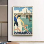 affiche vintage dunkerque