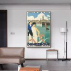 affiche vintage dunkerque