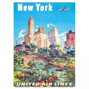 affiche vintage états-unis