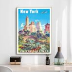 affiche vintage états-unis