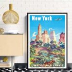 affiche vintage états-unis