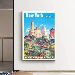 affiche vintage états-unis