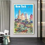affiche vintage états-unis