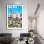 affiche vintage états-unis