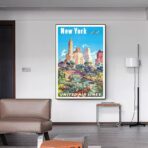 affiche vintage états-unis
