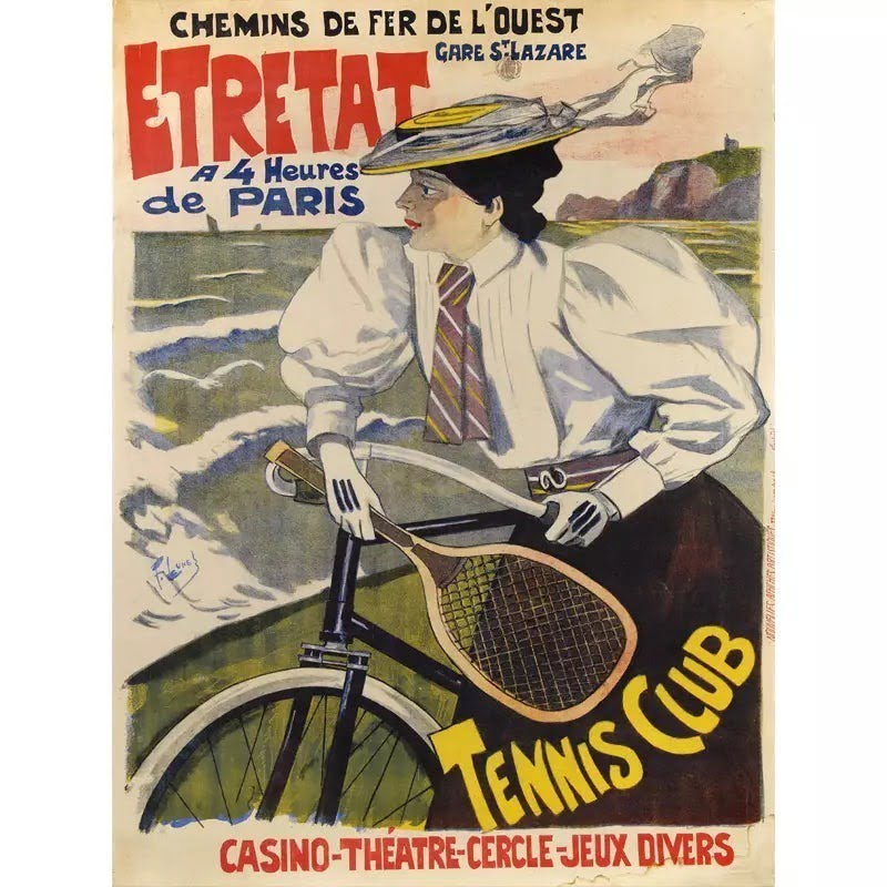 vintage poster etretat vintage poster etretat