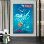 affiche vintage evian