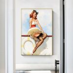 affiche vintage femme