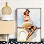 affiche vintage femme