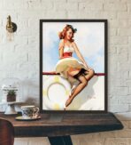 affiche vintage femme