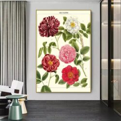 affiche vintage fleur