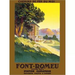 affiche vintage font remeu