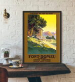 affiche vintage font remeu