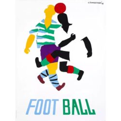 affiche vintage foot