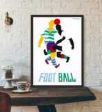 affiche vintage foot