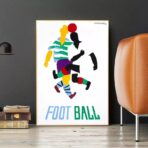 affiche vintage foot