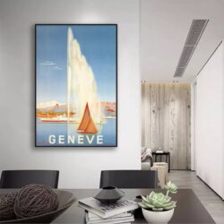 affiche vintage geneve