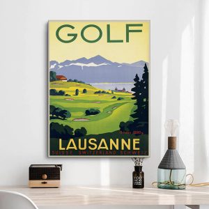 affiche vintage golf