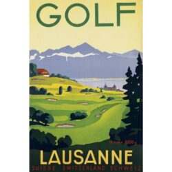 affiche vintage golf