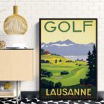 affiche vintage golf