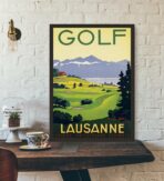 affiche vintage golf