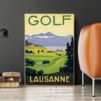 affiche vintage golf
