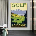 affiche vintage golf