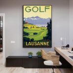 affiche vintage golf