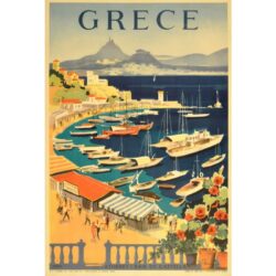 vintage greece poster