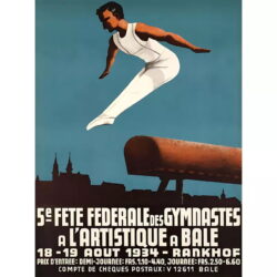 vintage gymnastics poster
