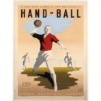affiche vintage handball