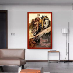 affiche vintage harley davidson
