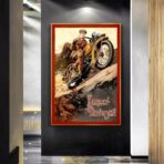 affiche vintage harley davidson