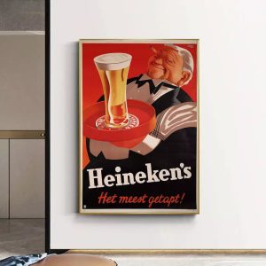 affiche vintage heineken
