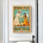 affiche vintage hendaye