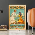 affiche vintage hendaye