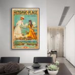 affiche vintage hendaye