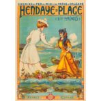 vintage poster hendaye