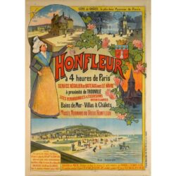 affiche vintage honfleur