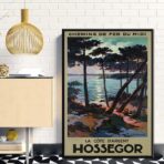 affiche vintage hossegor