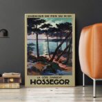 affiche vintage hossegor