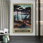 affiche vintage hossegor