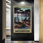 affiche vintage hossegor