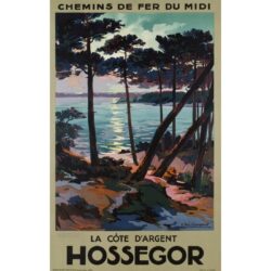 affiche vintage hossegor