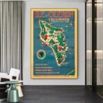 affiche vintage ile d'oleron